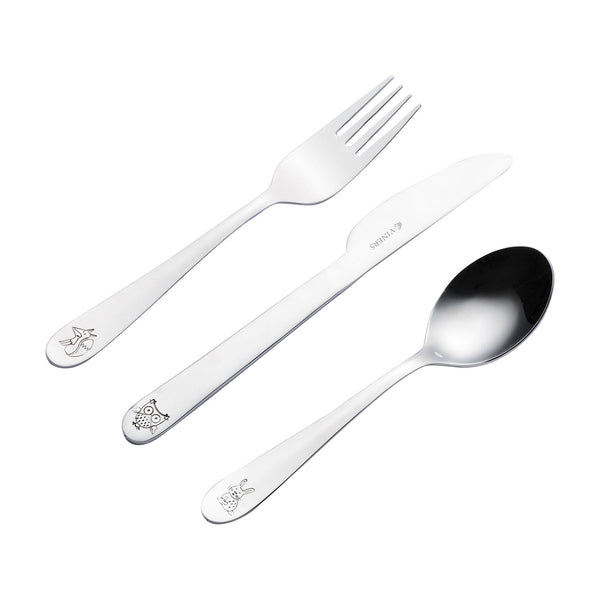 VINERS Woodland 3pc Kids Cutlery Set