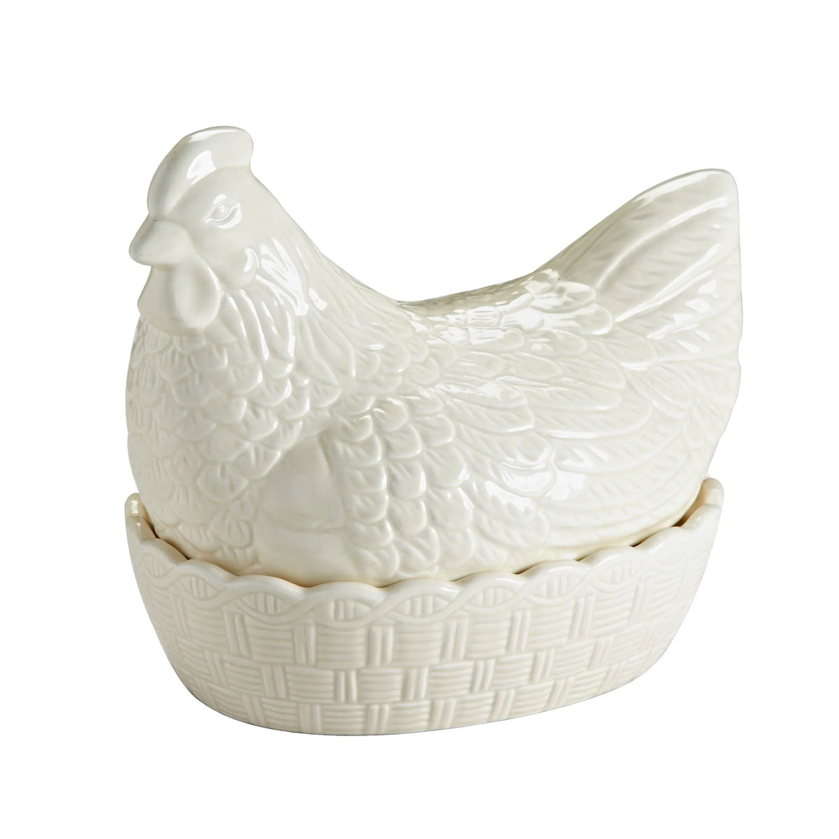 MASON CASH Cream Hen Nest Egg Storage