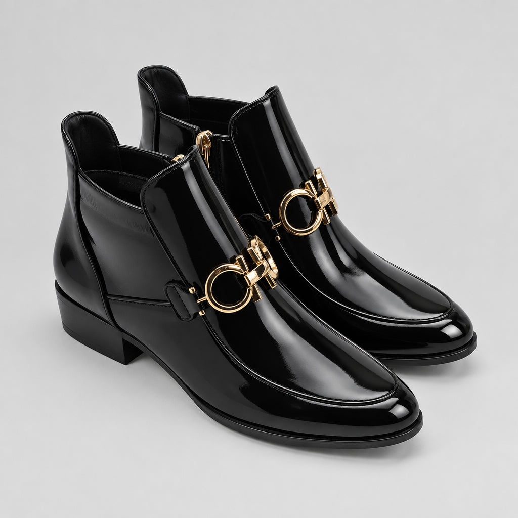 PATRIZIO COMO Heusca Ankle Boot - Black