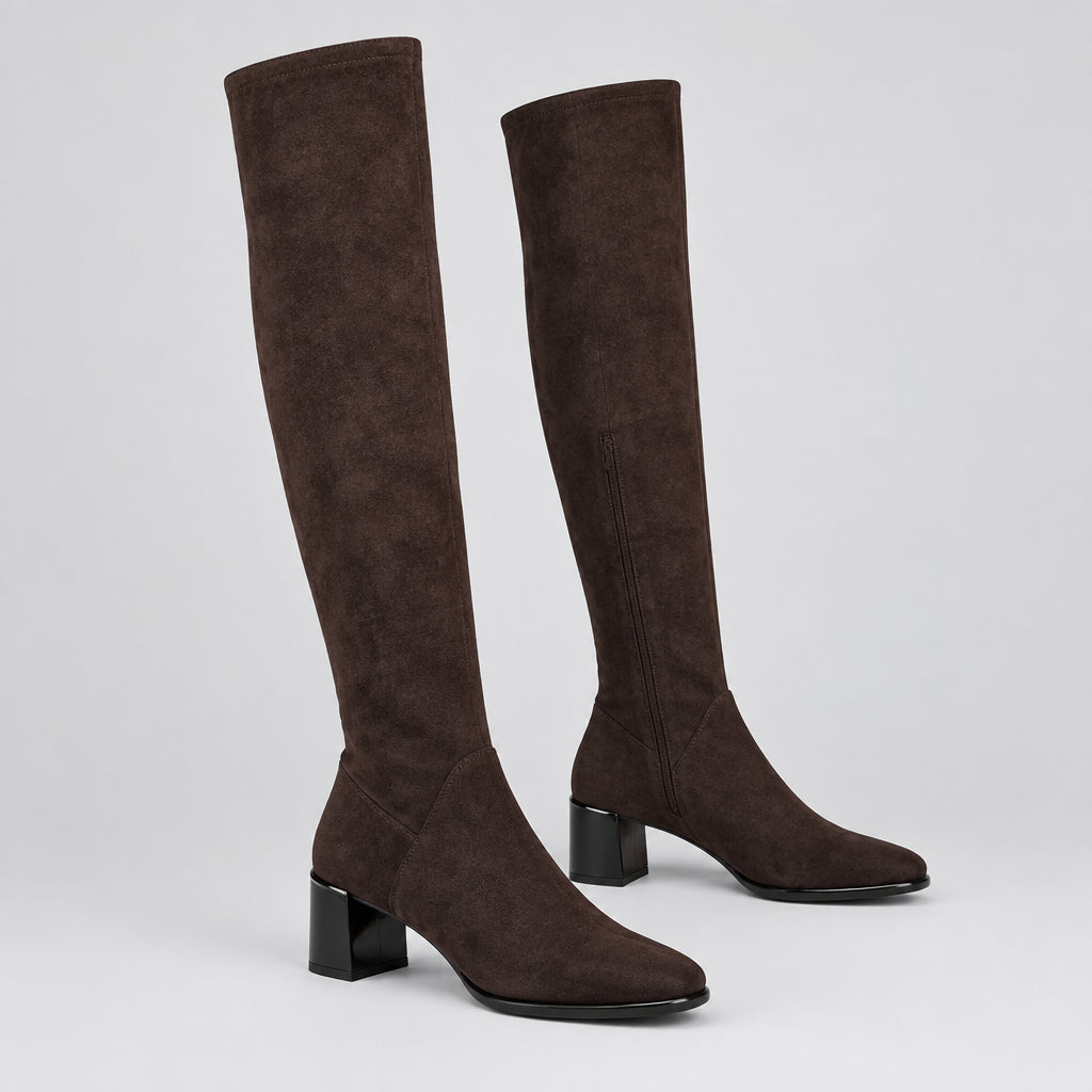PATRIZIO COMO Emmetton Long Leg Boot - Chocolate