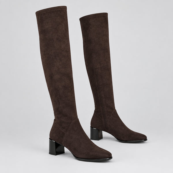 PATRIZIO COMO Emmetton Long Leg Boot - Chocolate
