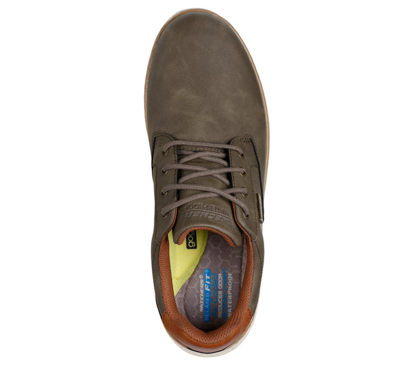 SKECHERS Waterproof Relaxed Fit Garlan - Pryor Men's Shoes - Olive