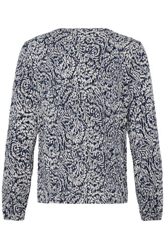 FRANSA Amy Blouse - Navy Print