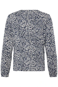 FRANSA Amy Blouse - Navy Print