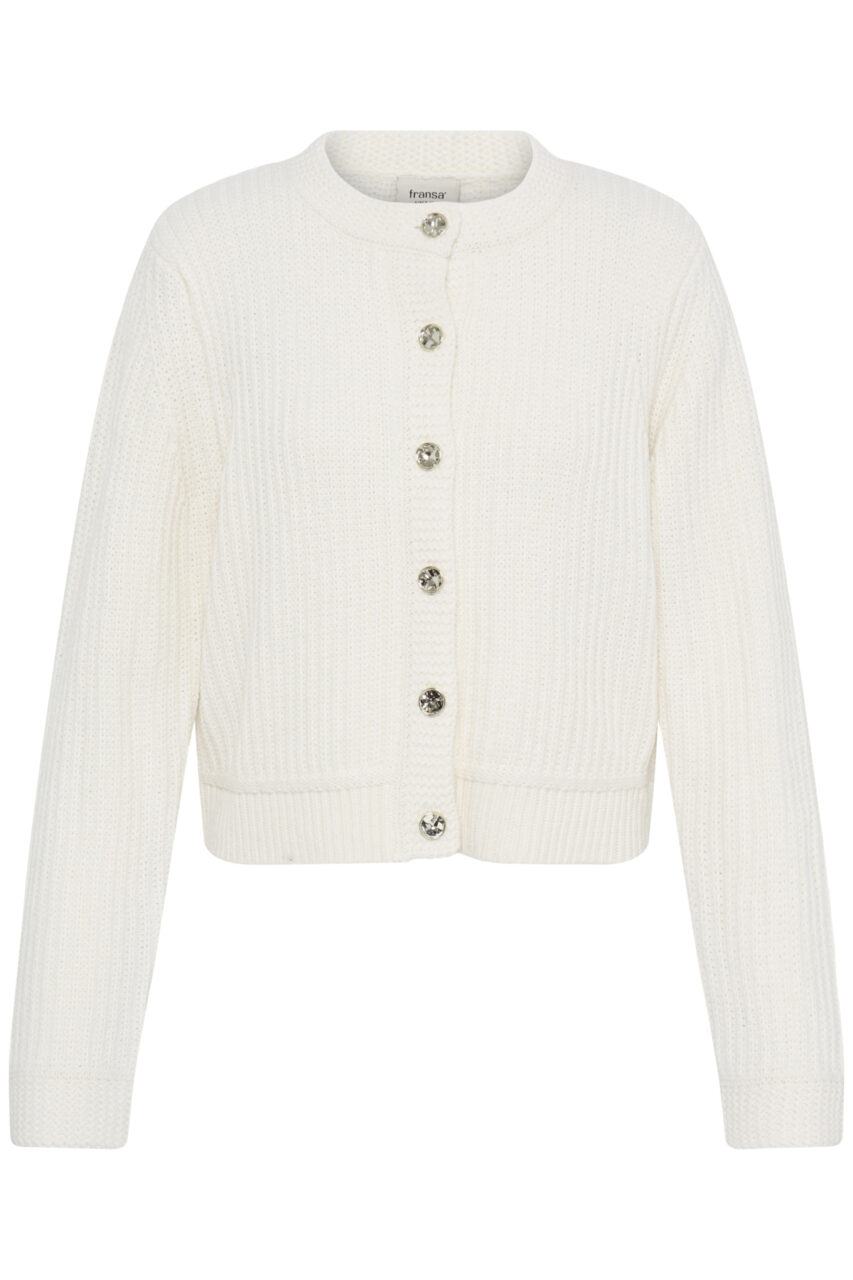 FRANSA Chavelly Button-Up Cardigan - Off White