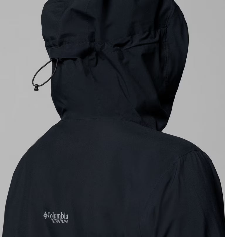 COLUMBIA Women's Ampli-Dry II Waterproof Hiking Shell Jacket - Black