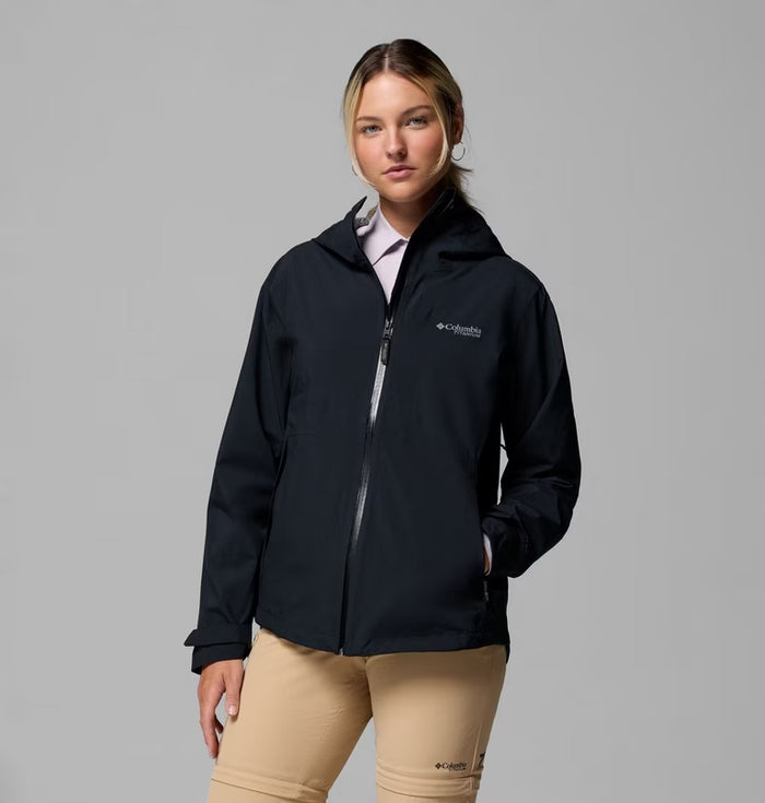 COLUMBIA Women's Ampli-Dry II Waterproof Hiking Shell Jacket - Black