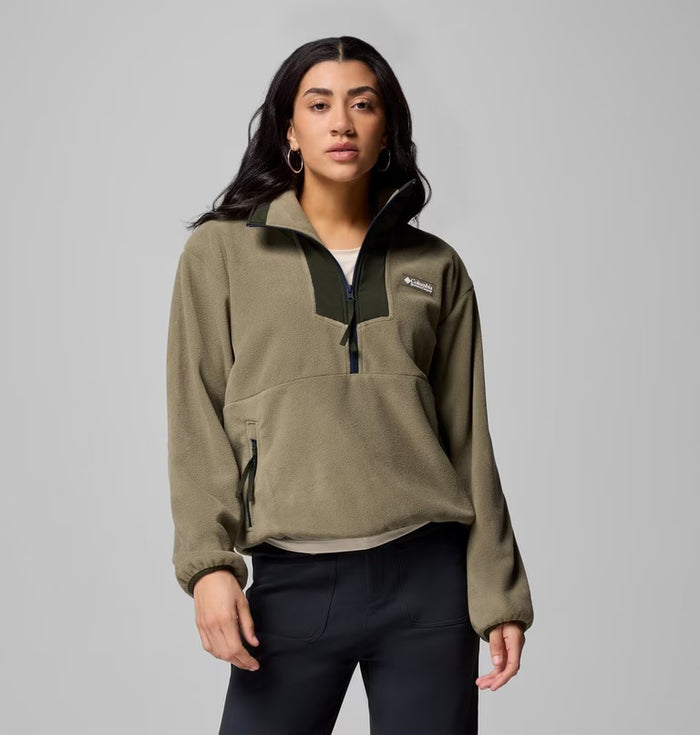 COLUMBIA Women's Sequoia Grove Half Zip Fleece - Green