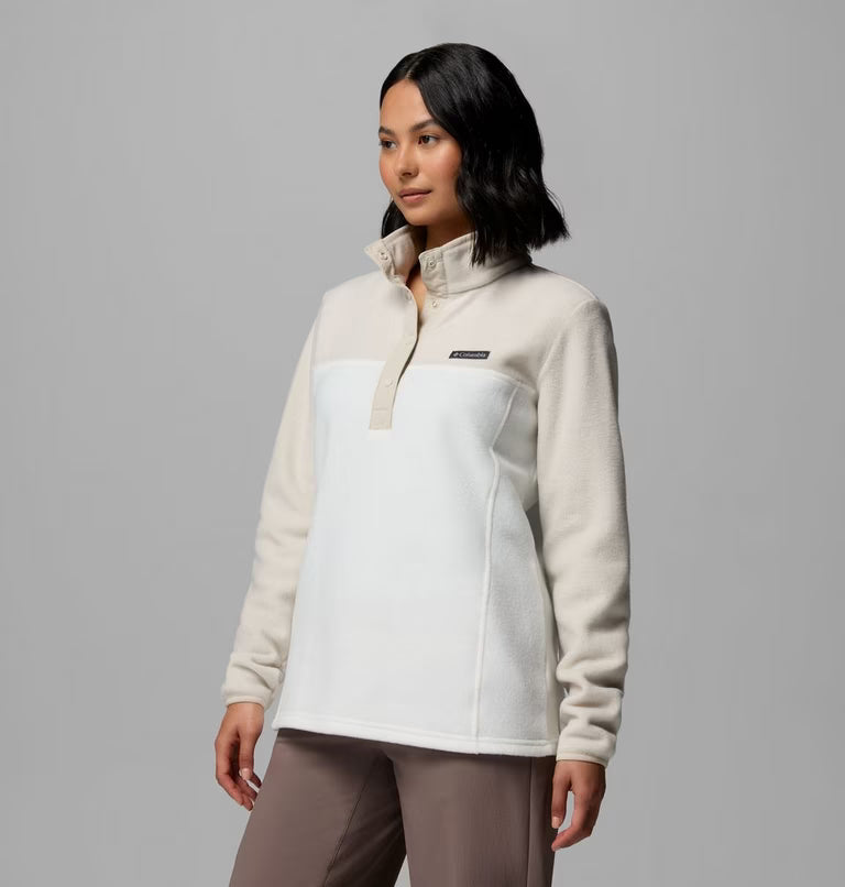 COLUMBIA Women's Benton Springs Half Snap Pullover - Stone