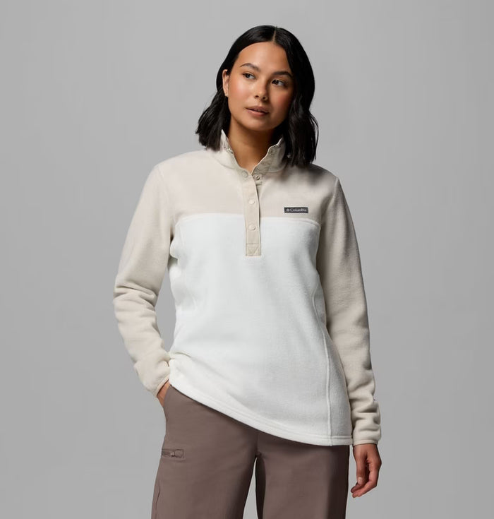 COLUMBIA Women's Benton Springs Half Snap Pullover - Stone