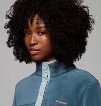 COLUMBIA Women's Benton Springs Half Snap Pullover - Blue