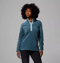 COLUMBIA Women's Benton Springs Half Snap Pullover - Blue