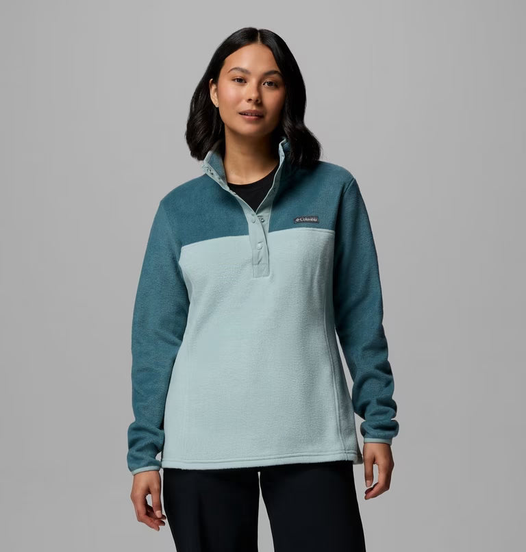 COLUMBIA Women's Benton Springs Half Snap Pullover - Everblue