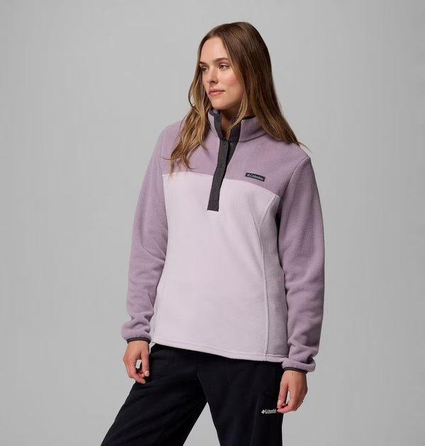 COLUMBIA Women's Benton Springs Half Snap Pullover - Lavendar