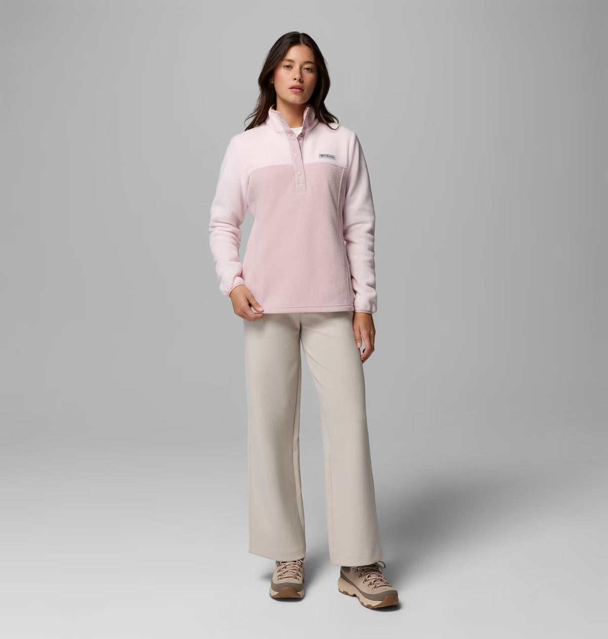 COLUMBIA Women's Benton Springs Half Snap Pullover - Pink