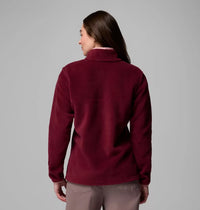 COLUMBIA Women's Benton Springs Half Snap Pullover - Wine