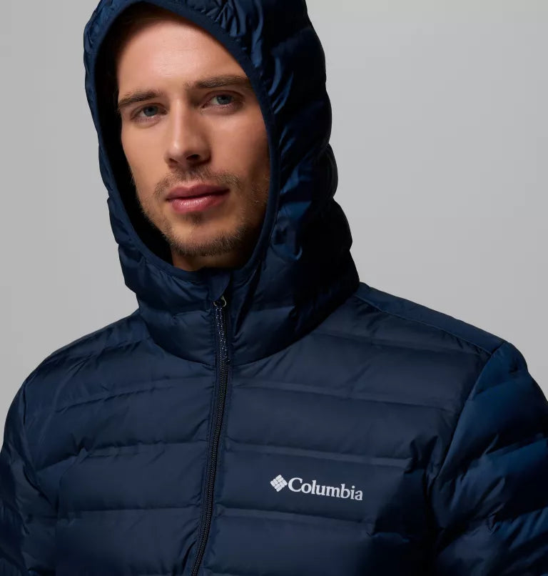 COLUMBIA Men's Lake 22 II Down Hooded Jacket - Navy