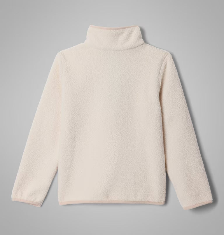 COLUMBIA Youth Helvetia II Sherpa Half Snap Fleece - Chalk
