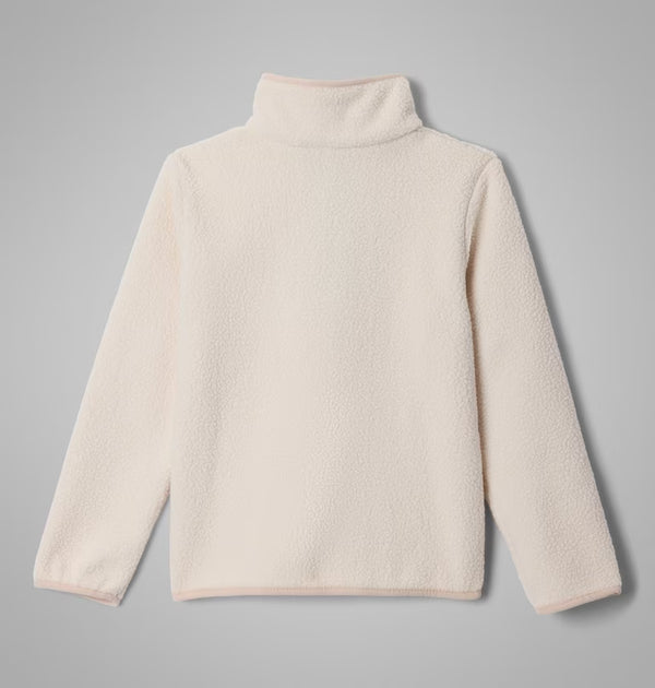 COLUMBIA Youth Helvetia II Sherpa Half Snap Fleece - Chalk
