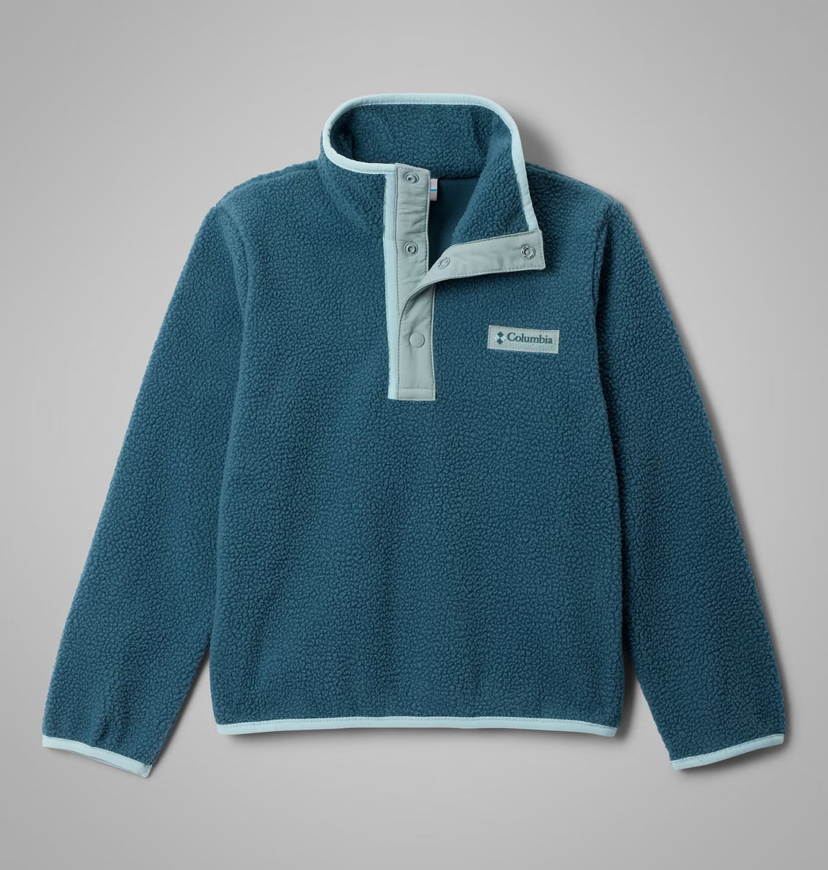 COLUMBIA Youth Helvetia II Sherpa Half Snap Fleece - Everblue