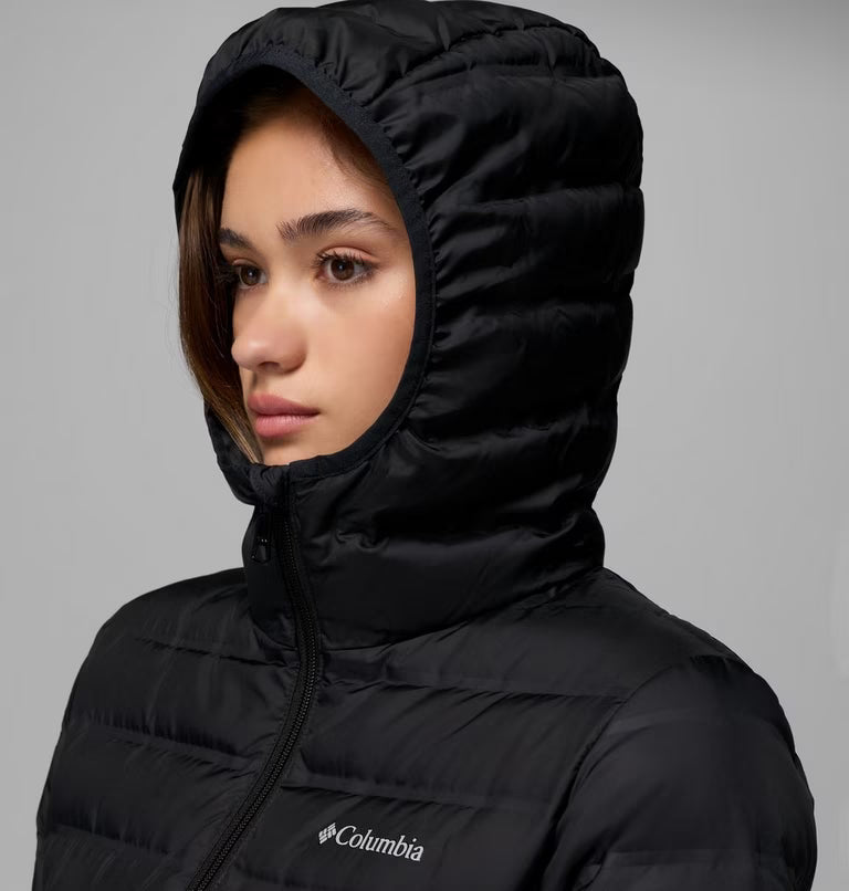 COLUMBIA Women's Lake 22 II Down Long Hooded Jacket - Black