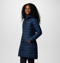 COLUMBIA Women's Lake 22 II Down Long Hooded Jacket - Navy