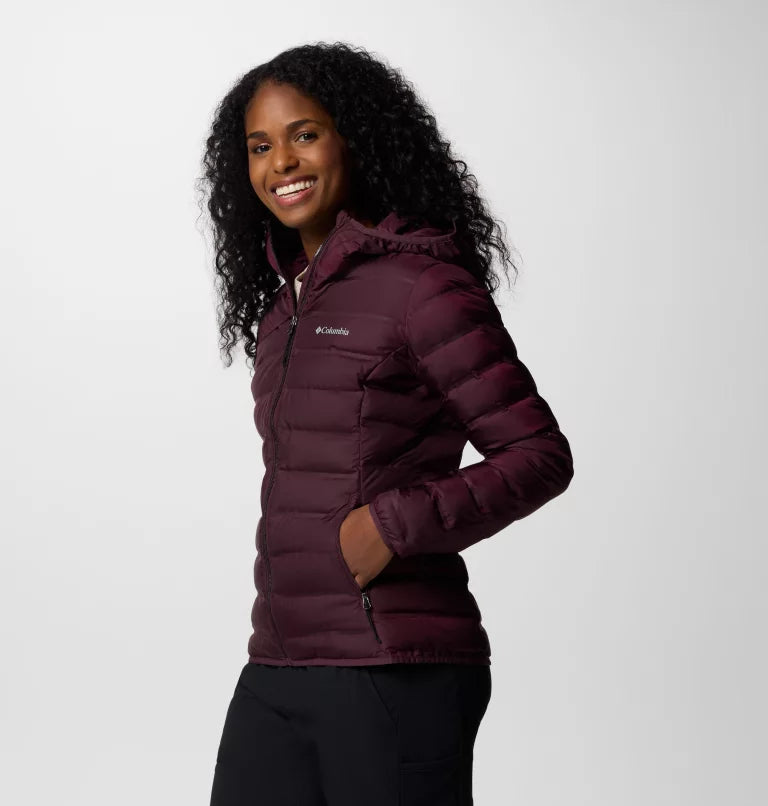 COLUMBIA Women's Lake 22 II Down Hooded Jacket - Purple