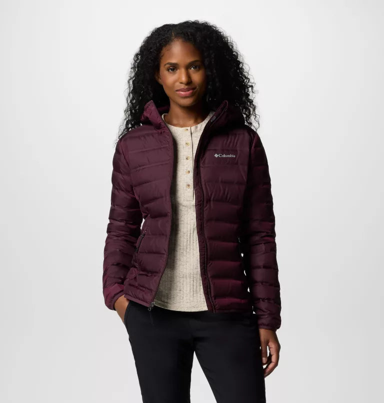 COLUMBIA Women's Lake 22 II Down Hooded Jacket - Purple