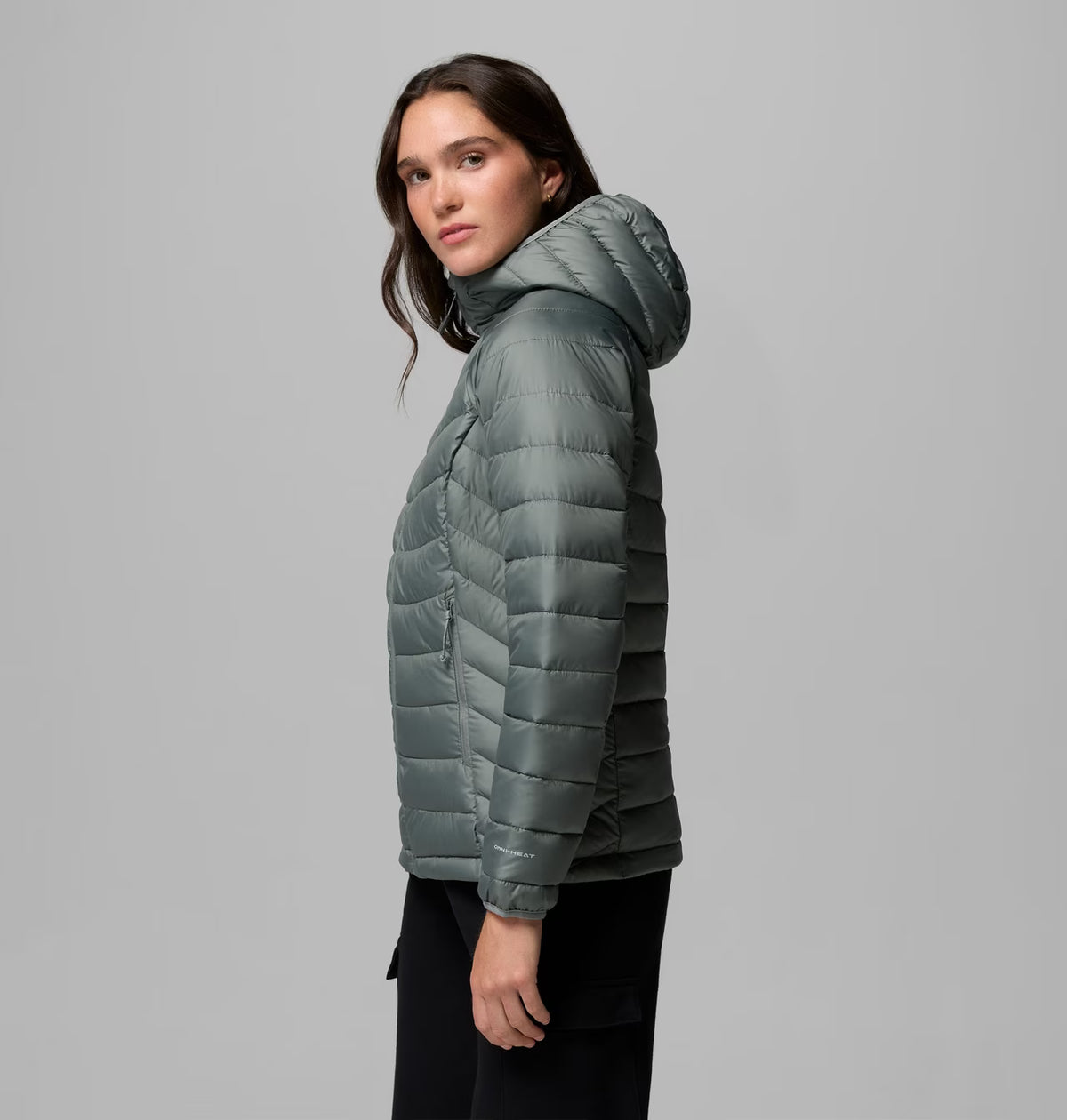 COLUMBIA Women’s Powder Lite II Hooded Insulated Jacket - Sage