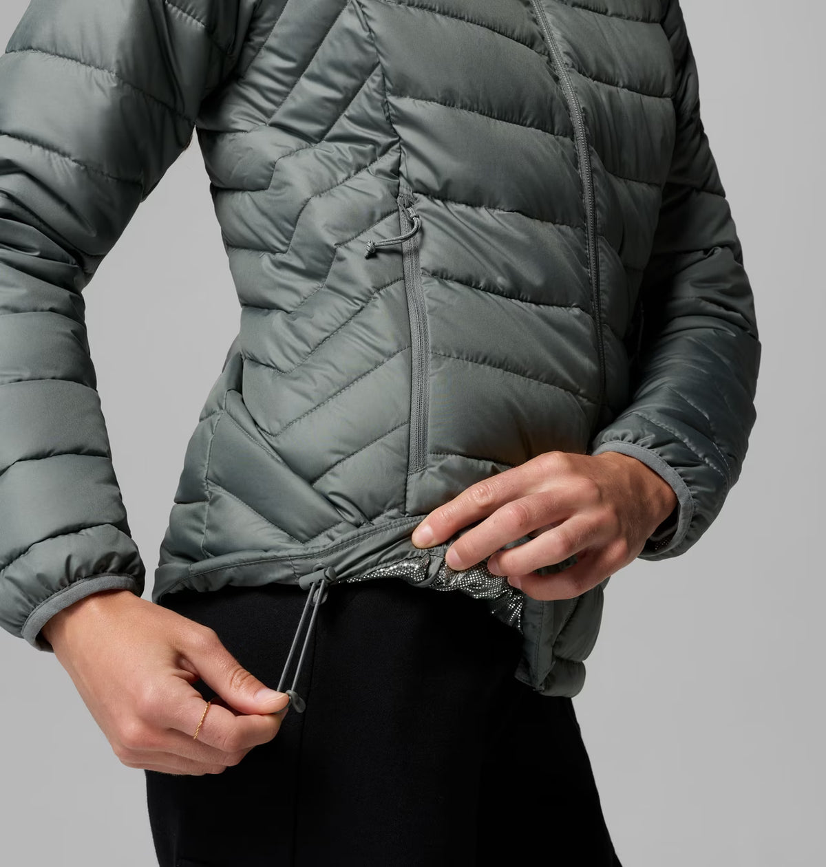 COLUMBIA Women’s Powder Lite II Hooded Insulated Jacket - Sage