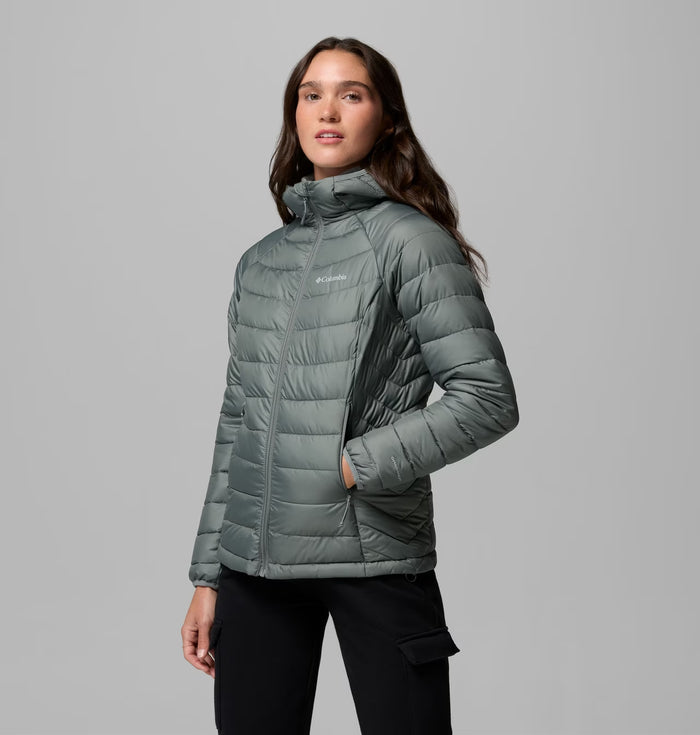 COLUMBIA Women’s Powder Lite II Hooded Insulated Jacket - Sage