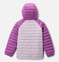 COLUMBIA Girl's Powder Lite II Hooded Insulated Jacket - Purple