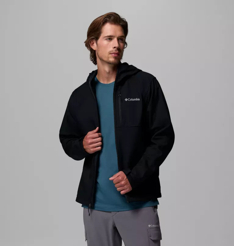 COLUMBIA Men's Ascender II Hooded Softshell Hiking Jacket - Black