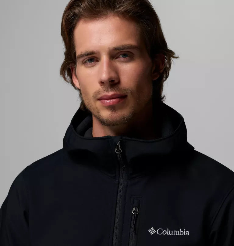 COLUMBIA Men's Ascender II Hooded Softshell Hiking Jacket - Black