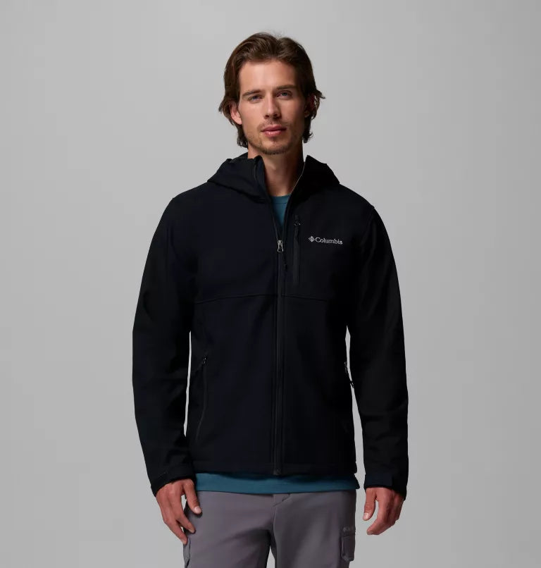 COLUMBIA Men's Ascender II Hooded Softshell Hiking Jacket - Black