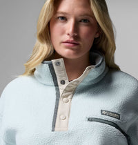 COLUMBIA Women's Helvetia™ II Cropped Sherpa Half Snap Fleece - Teal