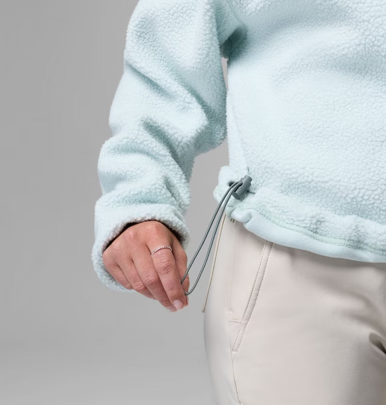 COLUMBIA Women's Helvetia™ II Cropped Sherpa Half Snap Fleece - Teal