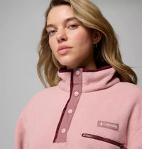 COLUMBIA Women's Helvetia II Cropped Sherpa Half Snap Fleece - Pink