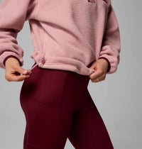 COLUMBIA Women's Helvetia II Cropped Sherpa Half Snap Fleece - Pink