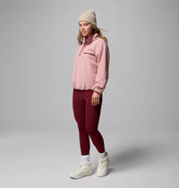 COLUMBIA Women's Helvetia II Cropped Sherpa Half Snap Fleece - Pink