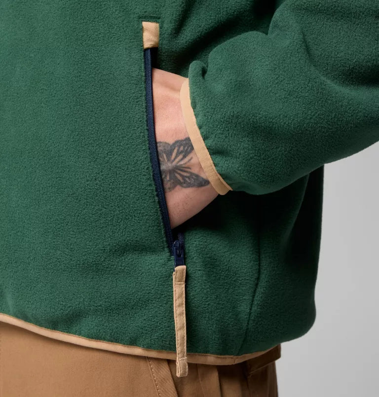 COLUMBIA Men's Sequoia Grove Half Zip Fleece - Green