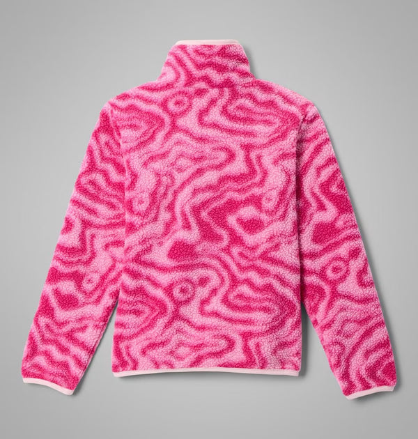COLUMBIA Girl's Helvetia II Half Snap Fleece - Pink
