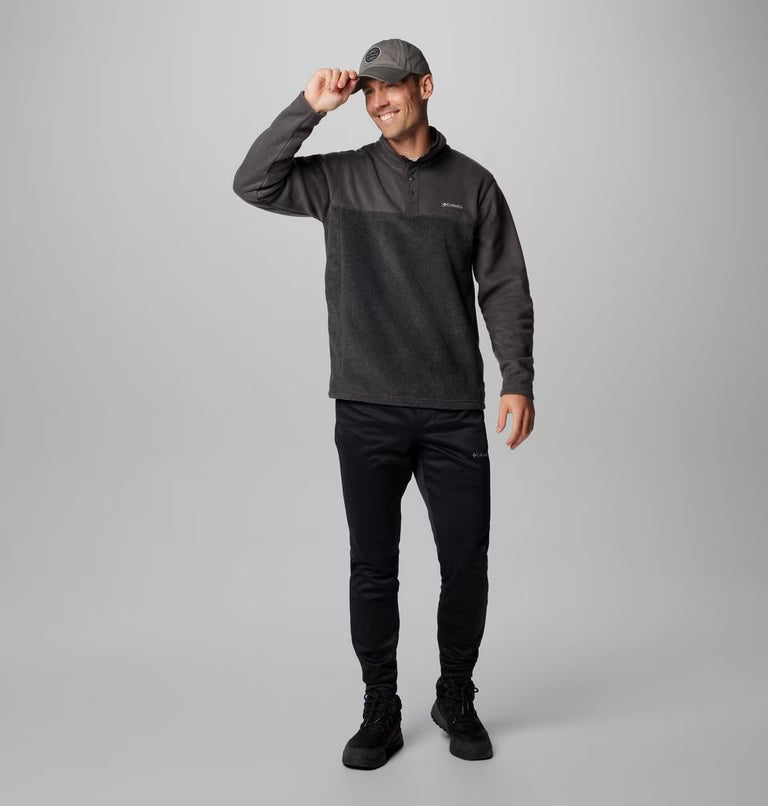 COLUMBIA Men's Steens Mountain II Half Snap Fleece - Charcoal