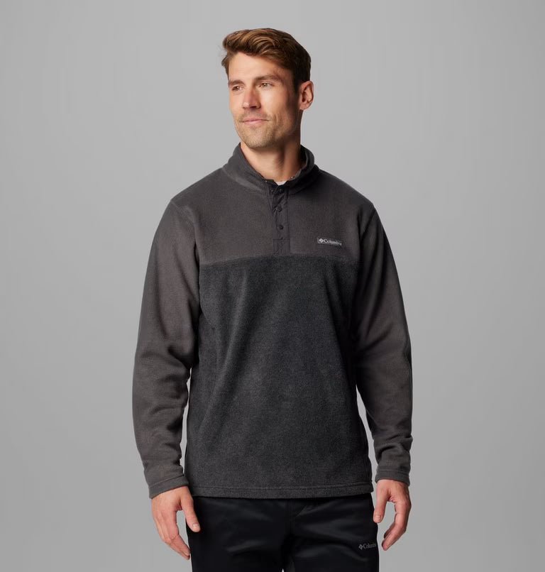 COLUMBIA Men's Steens Mountain II Half Snap Fleece - Charcoal