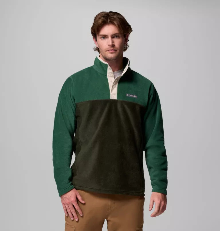 COLUMBIA Men's Steens Mountain II Half Snap Fleece - Green