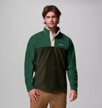 COLUMBIA Men's Steens Mountain II Half Snap Fleece - Green