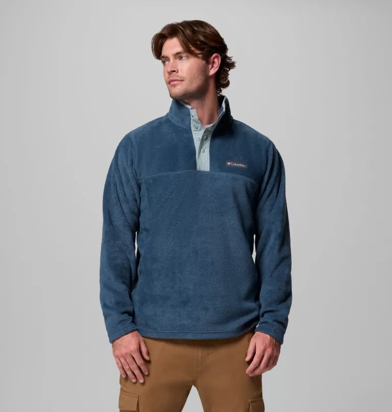 COLUMBIA Men's Steens Mountain II Half Snap Fleece - Blue