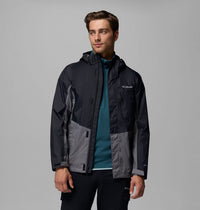 COLUMBIA Men's Pouring Adventure III Waterproof Hiking Jacket - Black