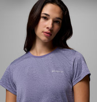 COLUMBIA Women's BlueVista Hill Technical T-Shirt - Lavendar