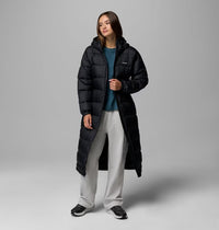 COLUMBIA Women's Pike Lake III Long Hooded Puffer Jacket - Black